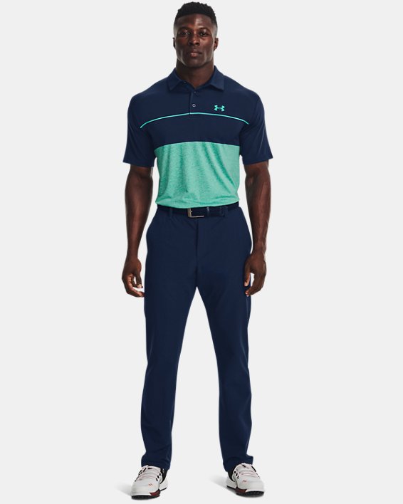 Polo UA Playoff 2.0 pour homme, Navy, pdpMainDesktop image number 2